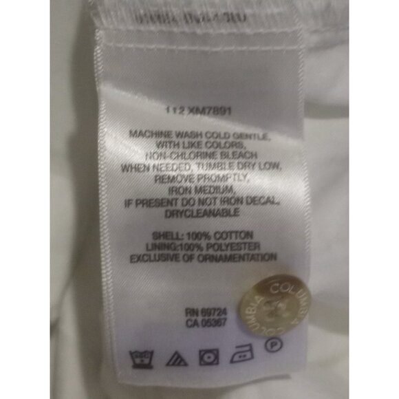 LSU Tigers Shirt Mens 2XL White Columbia PFG Omni Shade Fishing Short Sleeve - Picture 10 of 12